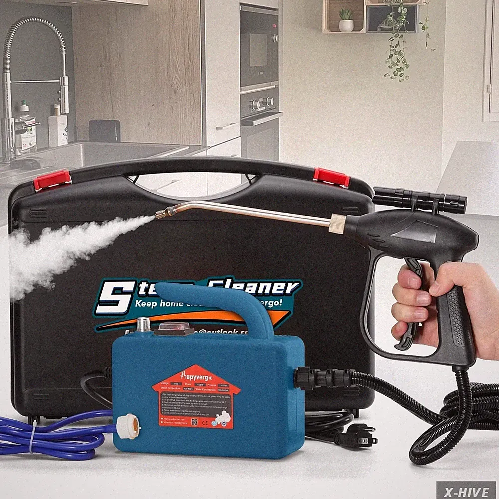 Car Engine Steam Cleaner High Pressure Steamer Cleaning Grout Tile Auto Washer