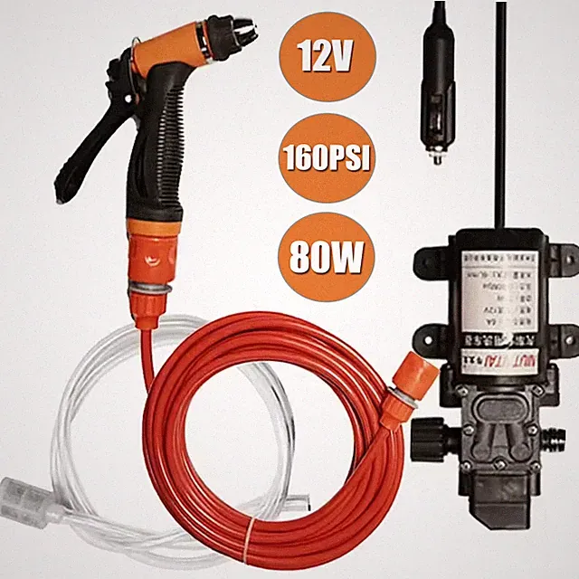 Car Pressure Washer Electric Gun Portable 12V High Power Cleaner With Water Pump