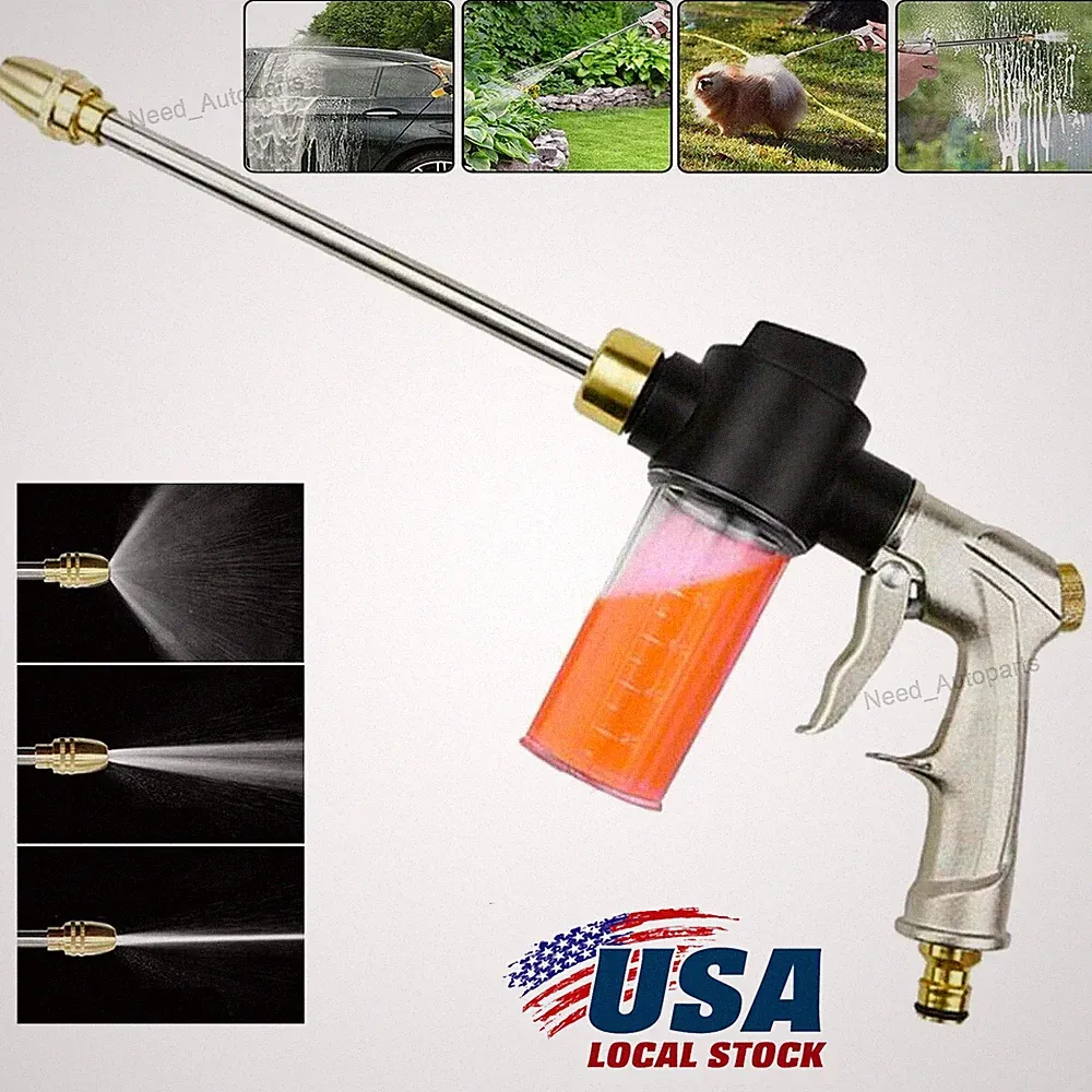 Car Snow Foam Washer Gun High Pressure Garden Wash Cleaning Soap Bottle Sprayer