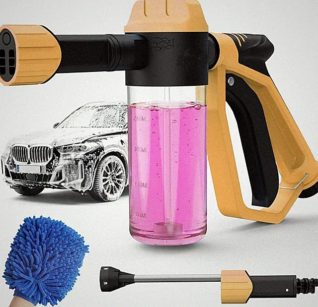 Car Wash Foam Gun For Garden Hose, Foam Cannon Car Wash Kit With Microfiber Wash