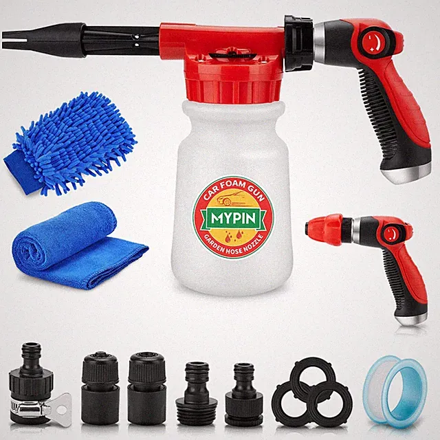 Car Wash Foam /Hose Sprayer, 16 IN 1 Cannon, Adjustable with 2.5-6 Ratio Dial...