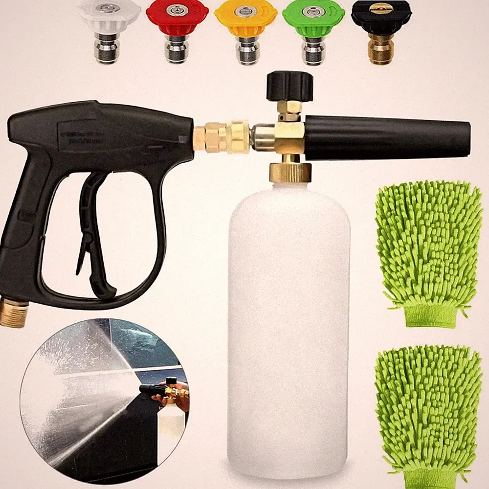 Car Wash Snow Foam Lance Cannon Kit - 1/4" Quick Connect for Pressure Washer