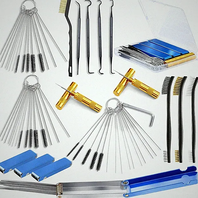 Carburetor Cleaner Tool Kit 17 Piece Set With Storage Box For Motorcycle And ATV