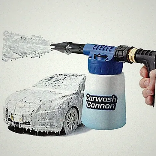 Carwash Cannon Foam Blaster Nozzle Gun for Car, Truck, Boat & More - 5 Small