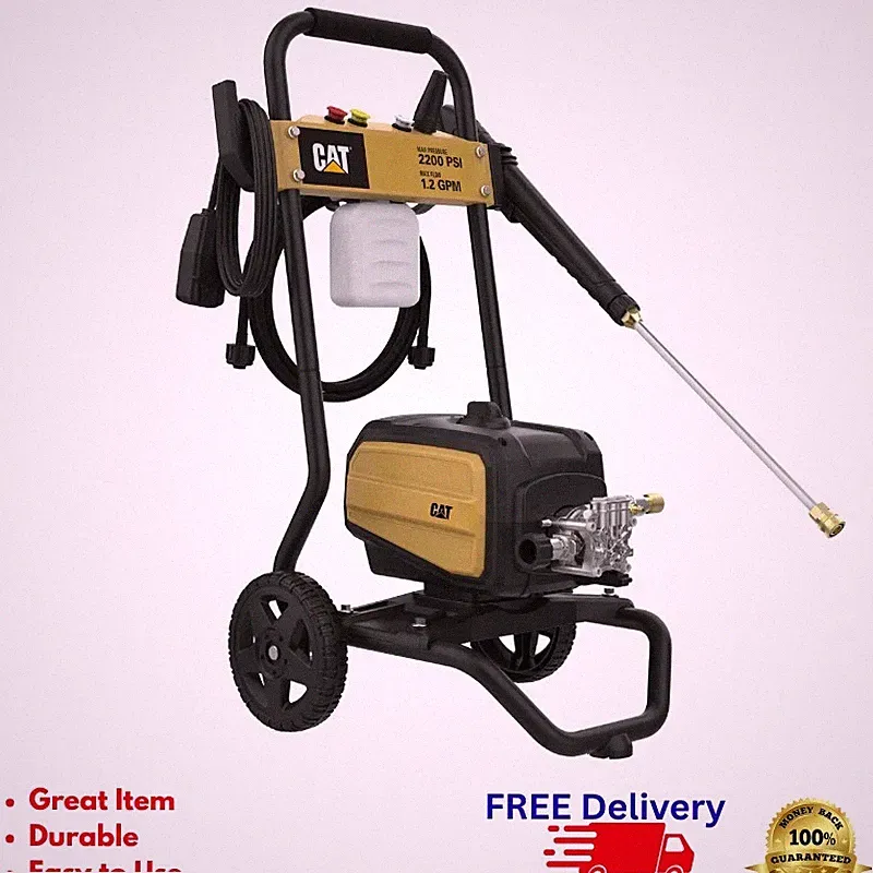 CAT 2200 PSI Electric Pressure Washer 1.2 GPM 13-Amp Motor Turbo Nozzle Foam Gun