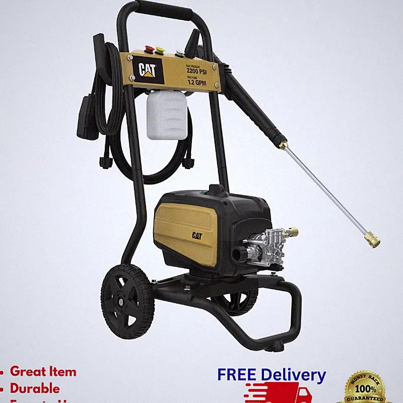 CAT 2200 PSI Electric Pressure Washer 1.2 GPM 13-Amp Motor Turbo Nozzle Foam Gun