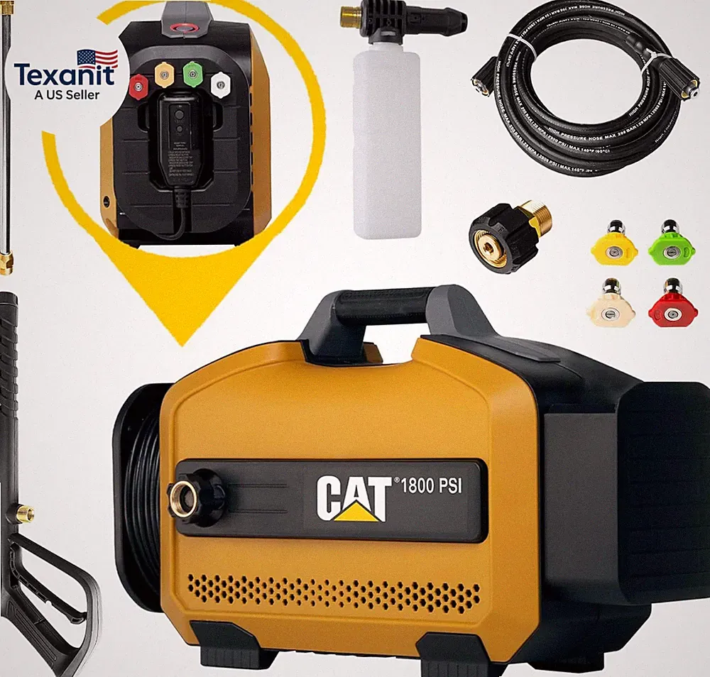 CAT Electric Pressure Washer - 1800 PSI 2.0 GPM with High Pressure Hose, Quick R