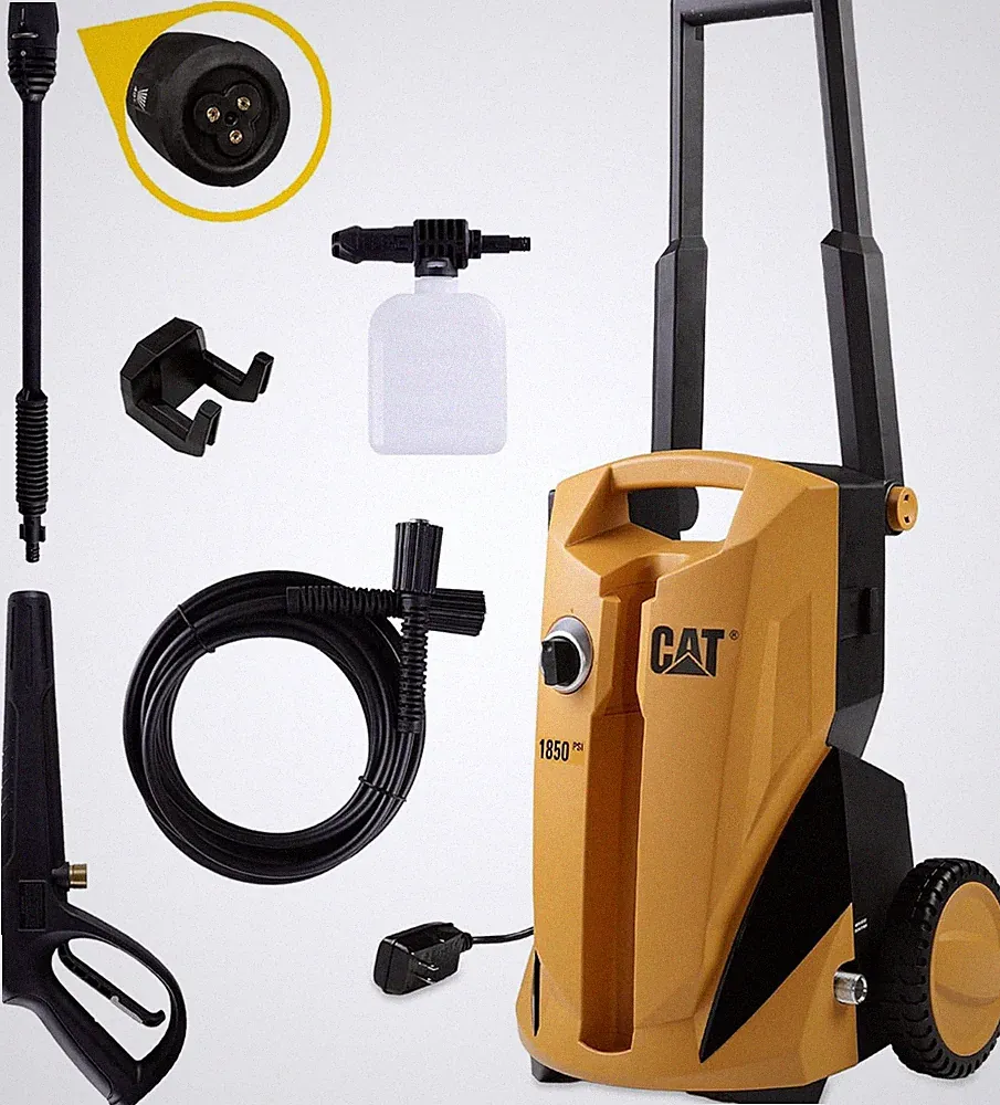 CAT Electric Pressure Washer 1850 PSI 1.4 GPM with 20' high-Pressure Hose, Etc.