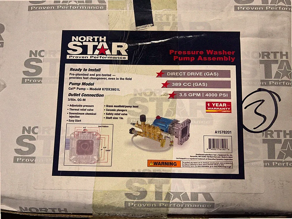 CAT Pumps Pressure Washer Pump, 4000 PSI, 3.5 GPM, Direct Drive, Gas FREE SHIP