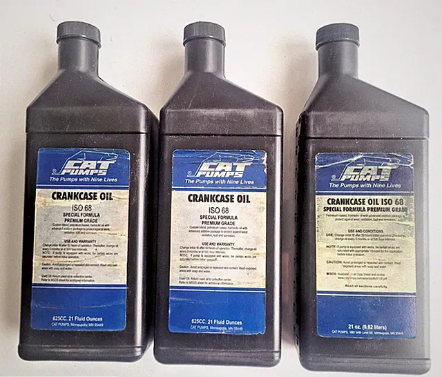 Cat Pumps Pressure Washer Pump Oil, 21 Oz., 3-Bottle Set