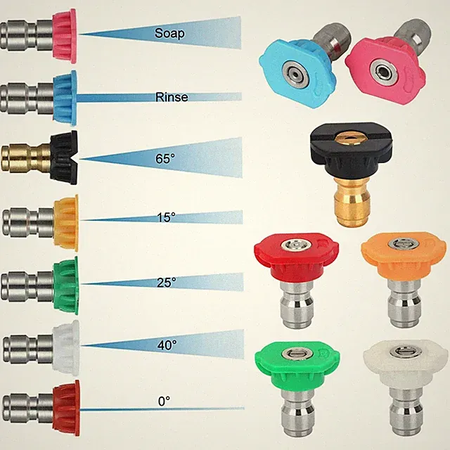 CHDUYUHMAOY 7 Pack Pressure Washer Spray Nozzle Tips Multiple Degrees, 14Inch...