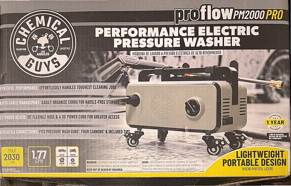 Chemical Guy: ProFlow PM2000 Pro Performance Electric Pressure Washer (EQP411)