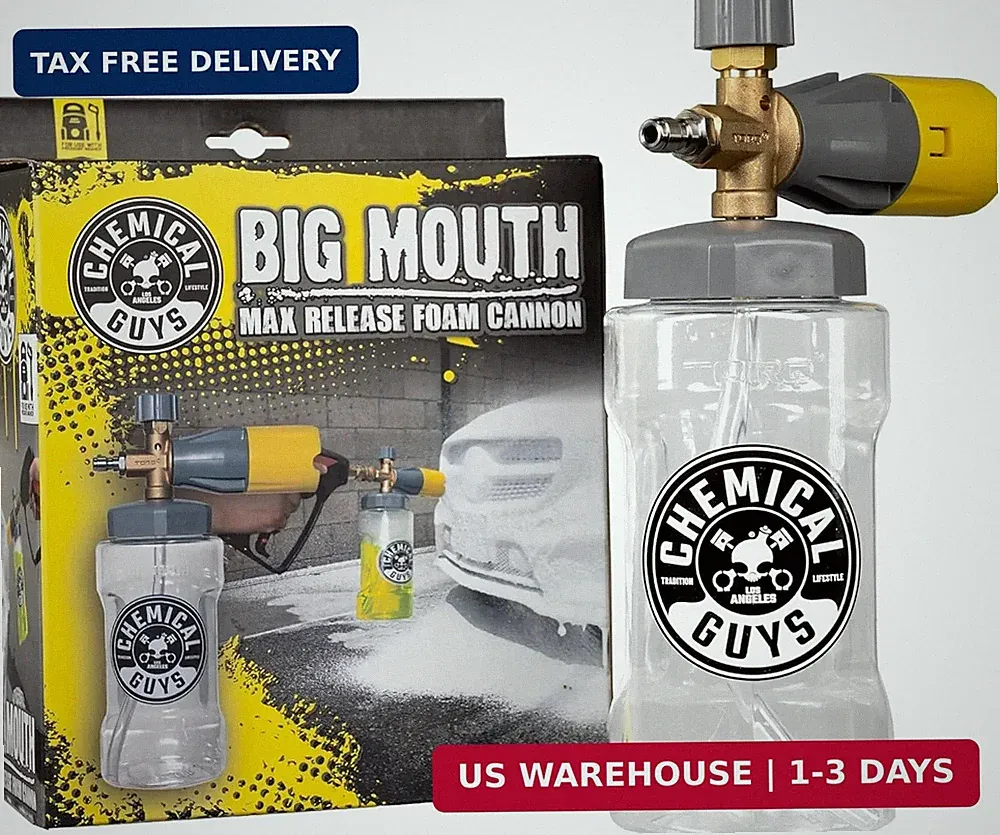 Chemical Guys Big Mouth Max Release Foam Cannon - Foam Cannon for Pressure Washe