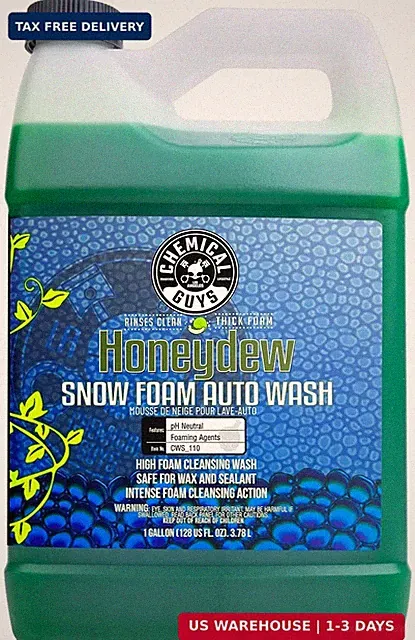 Chemical Guys Car Wash Soap for Foam Cannon or Bucket, Honeydew Snow Foam Car Wa