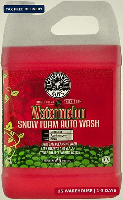 Chemical Guys Car Wash Soap for Foam Cannon or Bucket, Watermelon Snow Foam Car