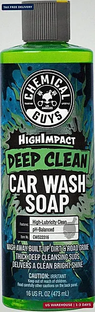 Chemical Guys Car Wash Soap High Lubricity Car Shampoo 16oz Deep Clean