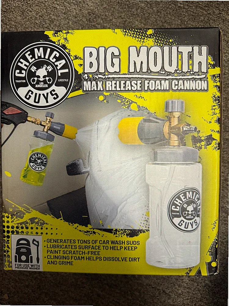 Chemical Guys EQP324 Big Mouth Max Release Foam Cannon For Pressure Washers
