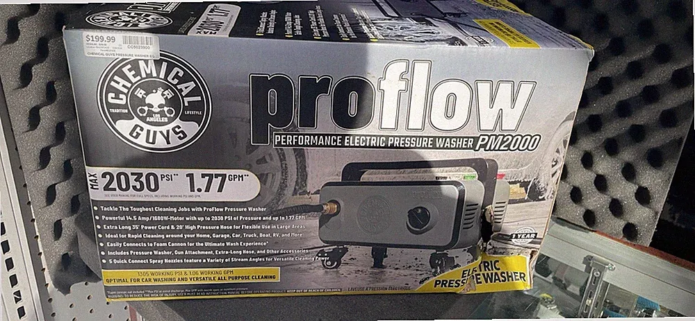 Chemical Guys EQP408 ProFlow Performance Electric Pressure Washer PM2000