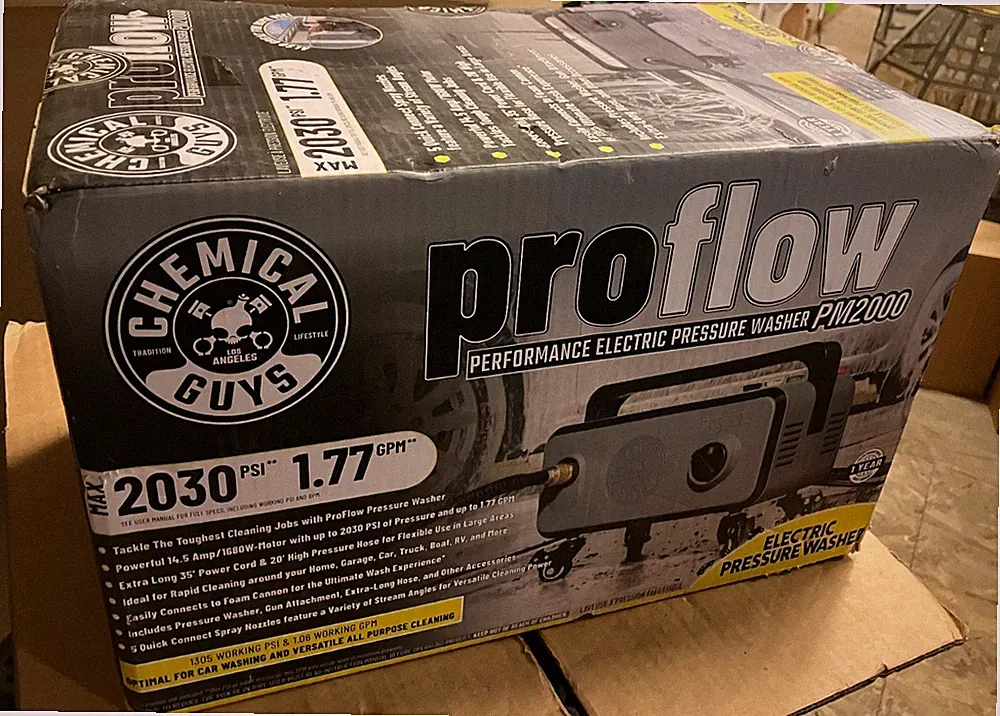 Chemical Guys EQP408 ProFlow PM2000 Performance Electric Pressure Washer NEW