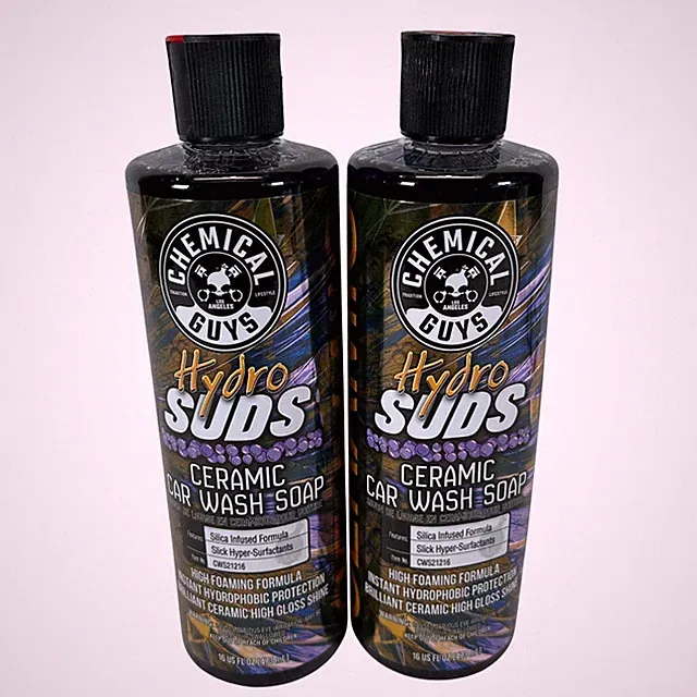 Chemical Guys HydroSuds Ceramic Car Wash Soap 16oz CWS21216 2 Pack SiO2 Infused