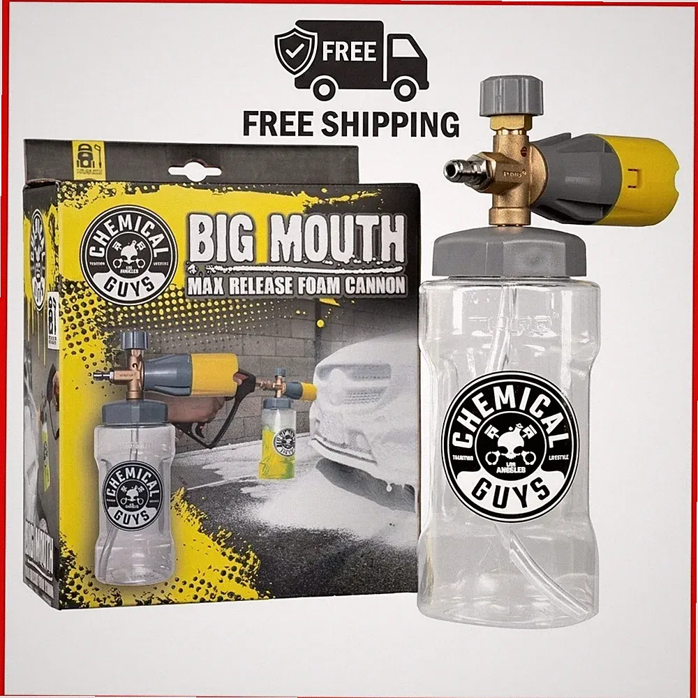 Chemical Guys TORQ Big Mouth Max Release Foam Cannon for Pressure Washers NEW