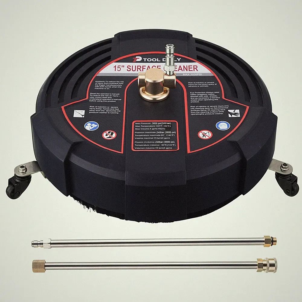 Cleaner Washer Surface 15 Inch 3600 PSI Tool Daily Pressure Wheels Extension
