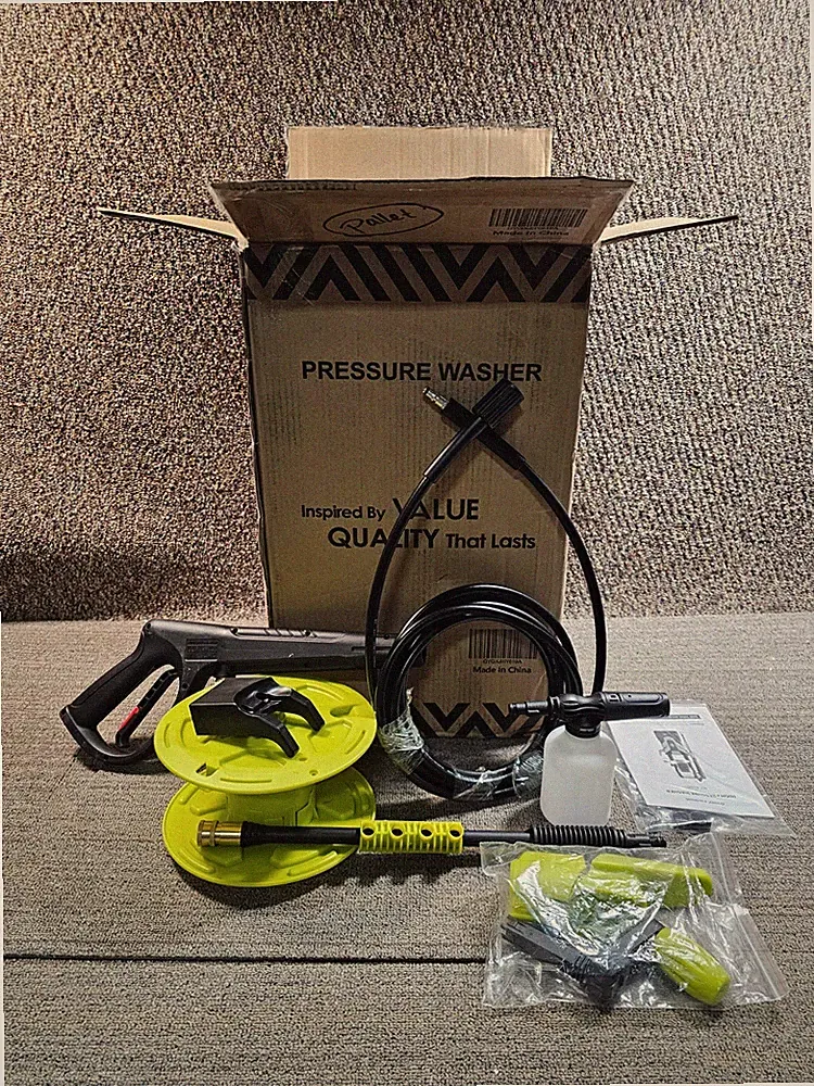 Cold Water Electric Pressure Washer 3800PSI 2.4GPM for Foam Cleaning GYQXJHY619A