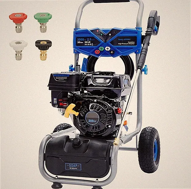Cold Water Gas Pressure Washer Gas Powered Washer 3500 PSI 2.3 GPM 209CC Engine