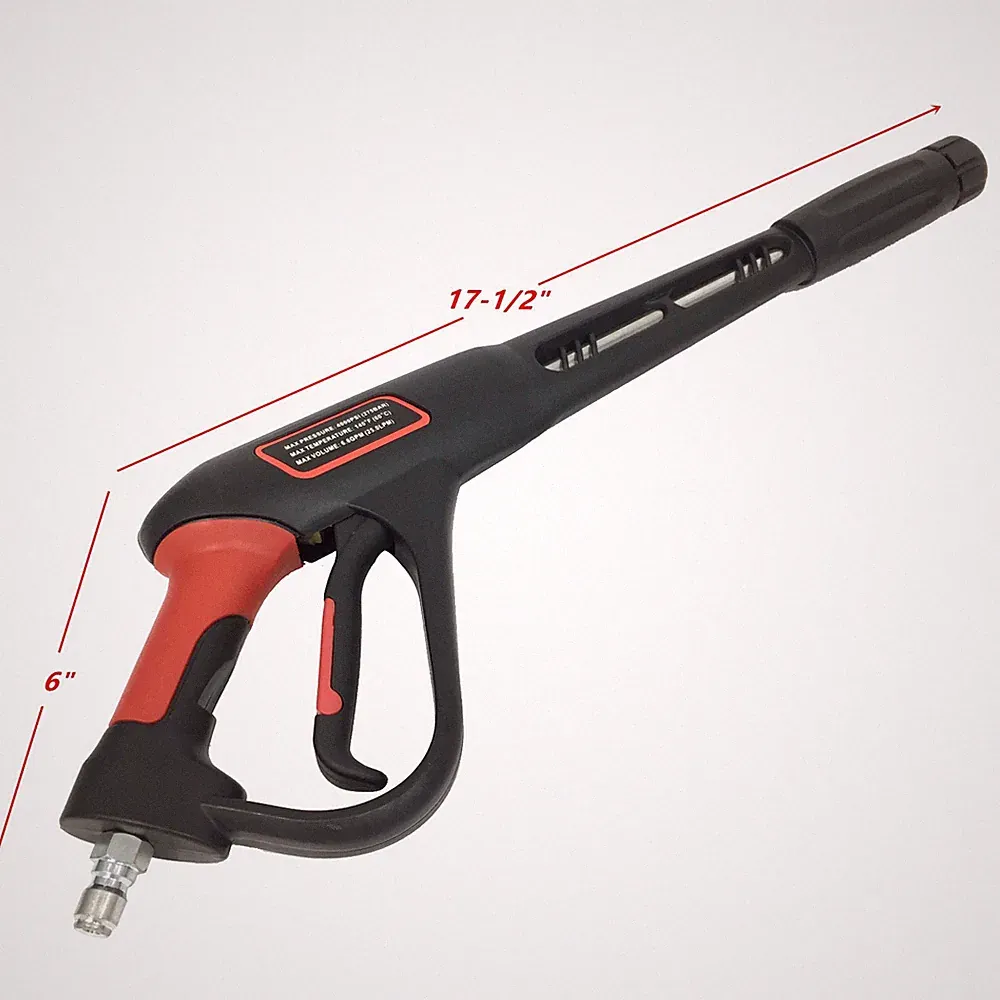 Cold Water Pressure Washer Gun With Wand 4000PSI 6.6GPM M22 QC & 3/8" Plug