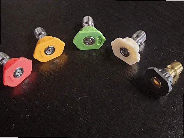 Colored Tip Set For 4 GPM 1/4 Nozzle 5 Pcs High Pressure Nozzle Pressure Washer