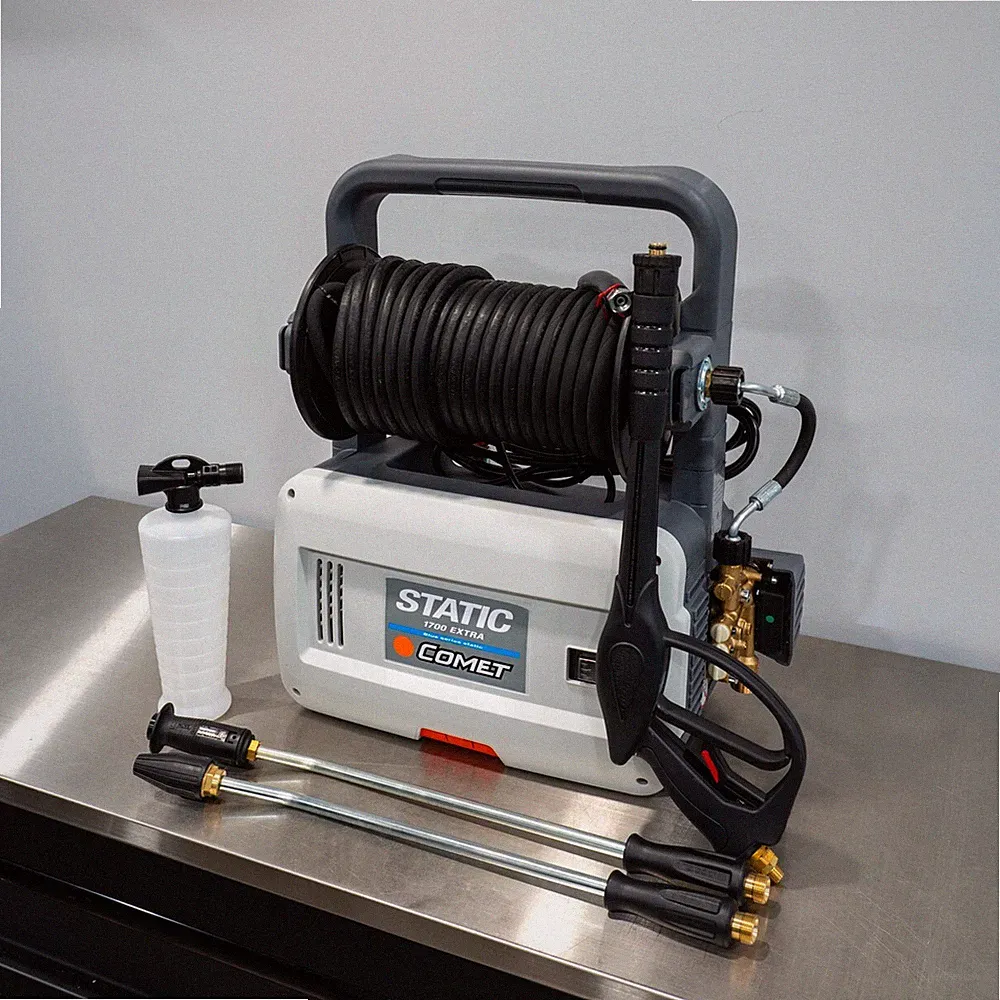 Comet Static 1700 Electric Wall Mount Pressure Washer 1300 PSI 2.2 GPM 70' Hose