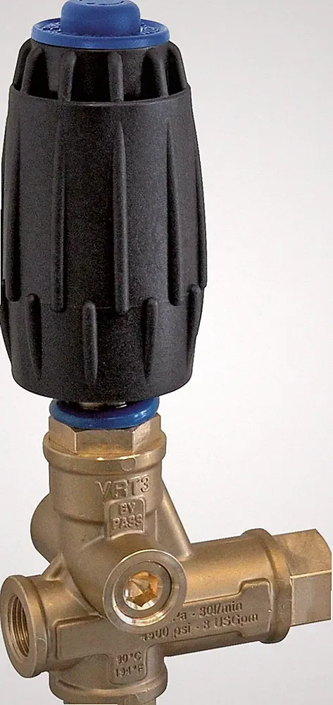 Comet VRT3 Pressure Washer Unloader 3650 PSI 10.5 GPM 3/8" FNPT with Knob BLUE