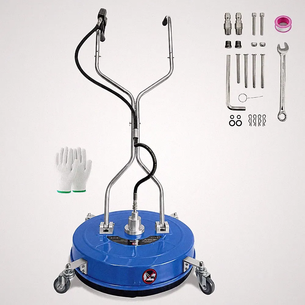 Commercial 24" Stainless Steel Pressure Washer Surface Cleaner 4900 PSI 4 Wheels