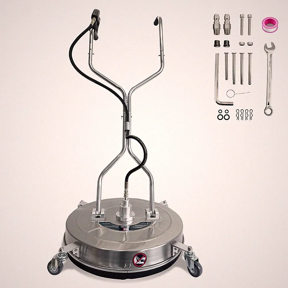 Commercial 24" Stainless Steel Pressure Washer Surface Cleaner 4900 PSI 4 Wheels