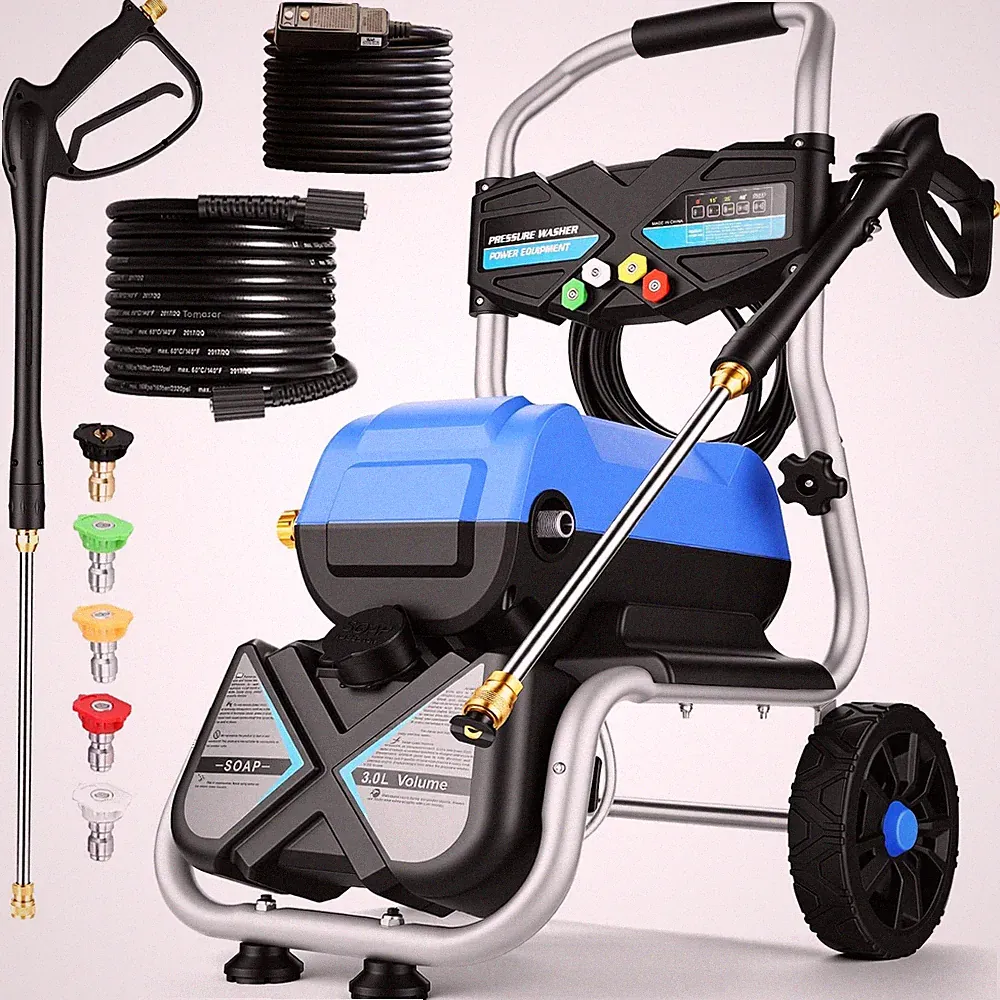 Commercial 5000 PSI 4GPM 3L Foam Bottle Electric Pressure Washer