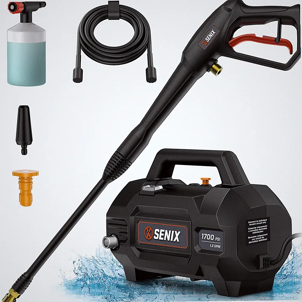 Compact 1700 PSI Electric Pressure Washer, 13A