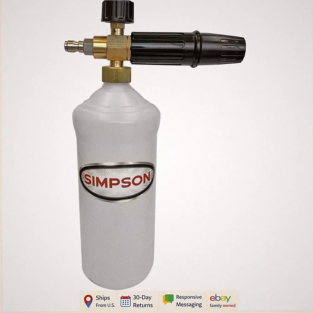 Compact Foam Cannon with Globe Valve and Quick Connector for Pressure Washers