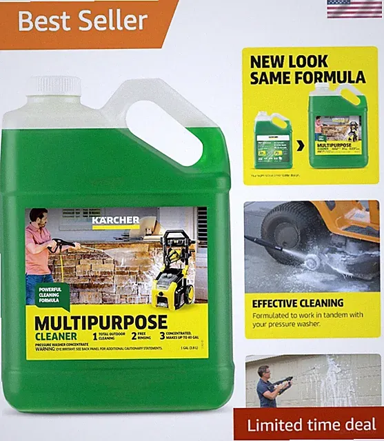 Concentrated Pressure Washer Cleaner - Makes 20 Gallons, Ideal for All Surfaces