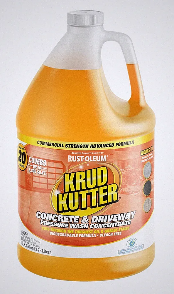 Concrete & Driveway Pressure Washer Concentrate & Manual Use Cleaner | Cuts T...