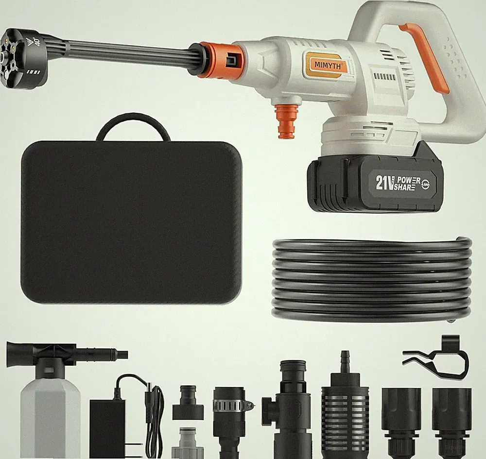 Cordless 1200 PSI Portable Washer with Battery, Hose & Adjustable Settings