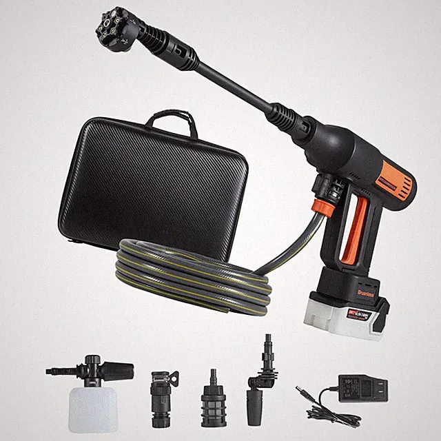 Cordless 1200PSI Pressure Washer, Brushless Motor, 5 Nozzles & Foam Bottle
