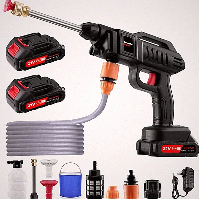 Cordless 3000W Pressure Washer Portable Power Washer with Battery & Charger