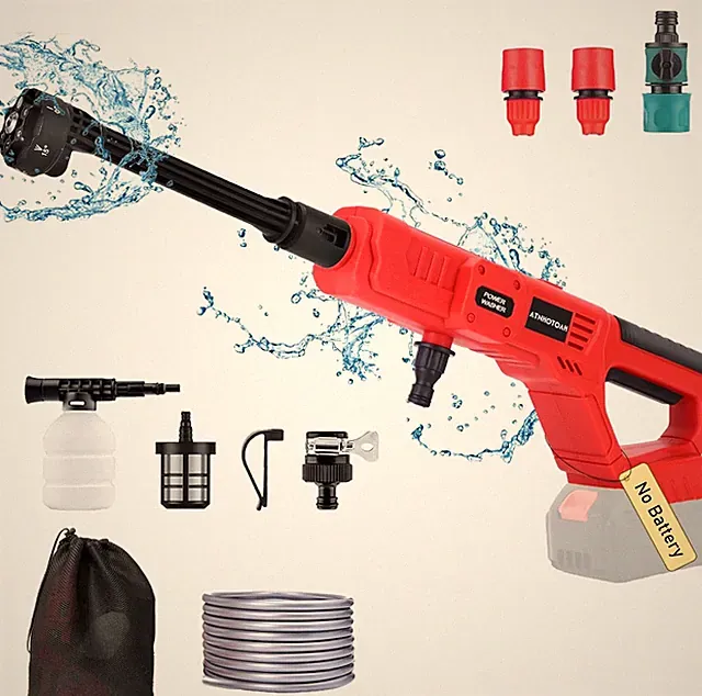 Cordless 700 PSI Pressure Washer for Milwaukee 18V Battery - 6-in-1 Nozzle
