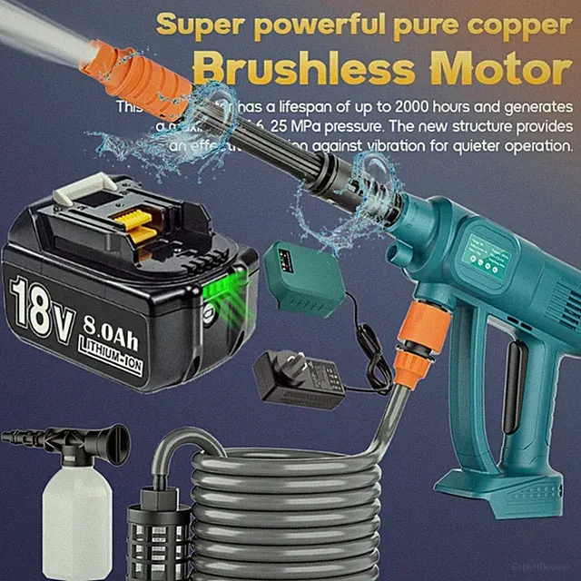 Cordless Car Pressure Washer Water High Power Jet Cleaner Battery for Makita US