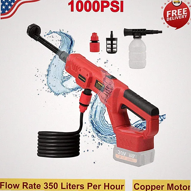 Cordless Cleaner Tool for Milwaukee M18 Battery - Handheld Car Cleaner 1000PSI