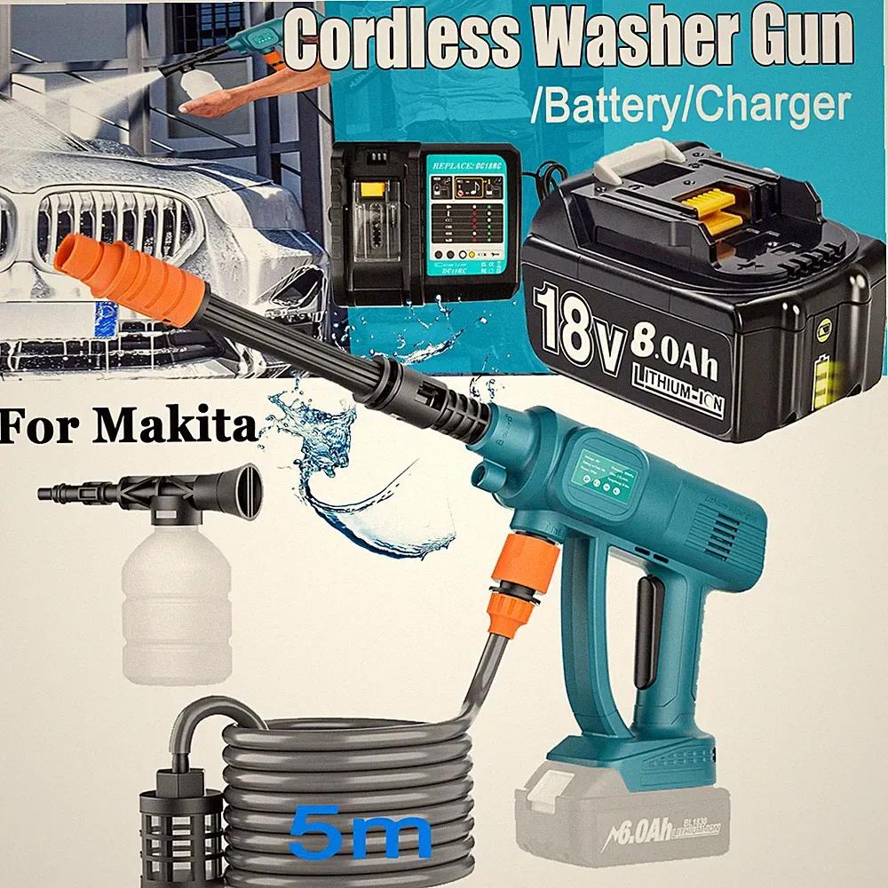 Cordless Electric High Pressure Washer Portable Spray Gun For Makita 18V