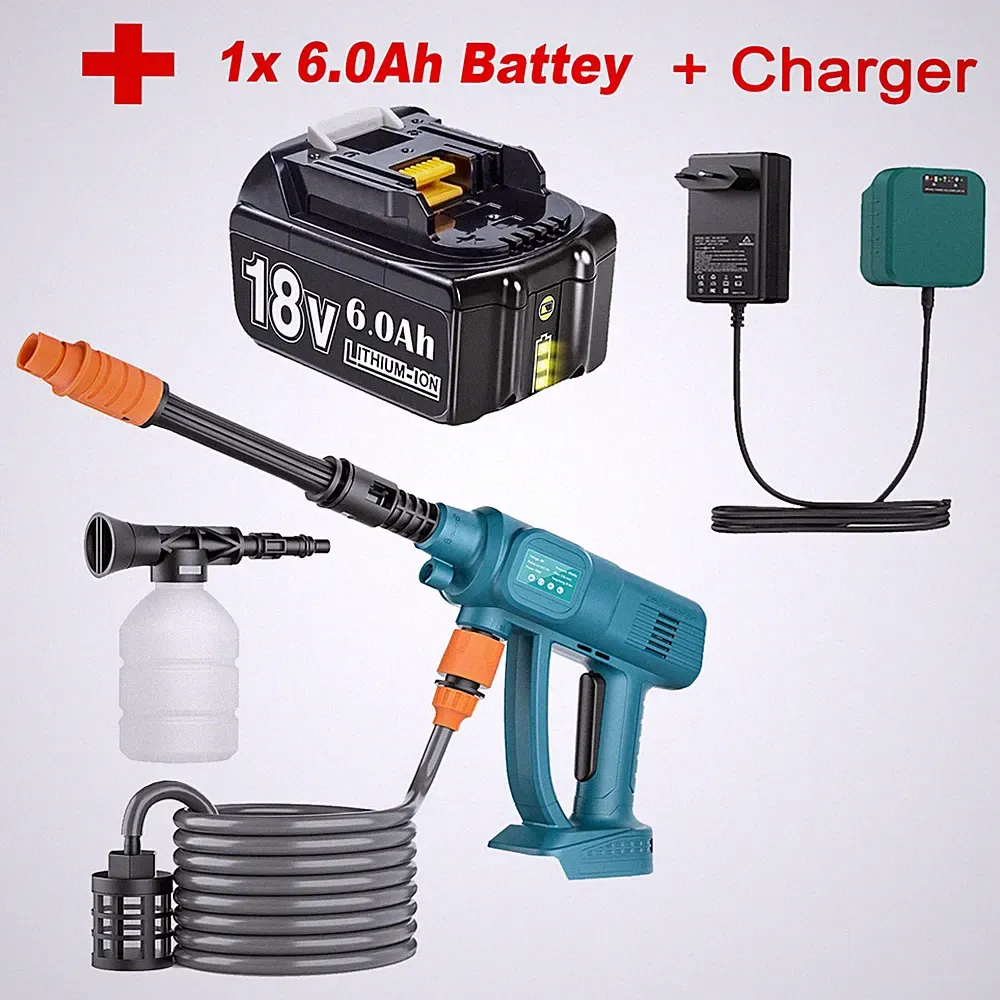 Cordless Electric High Pressure Washer Spray Gun For Makita 18V LXT Battery NEW