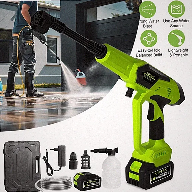Cordless Electric High Pressure Water Spray Car Gun 850PSI Portable Washer Clean
