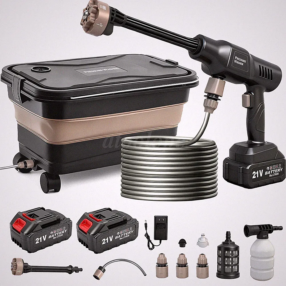 Cordless Electric High Pressure Water Spray Gun 1160PSI Portable Washer Clean US