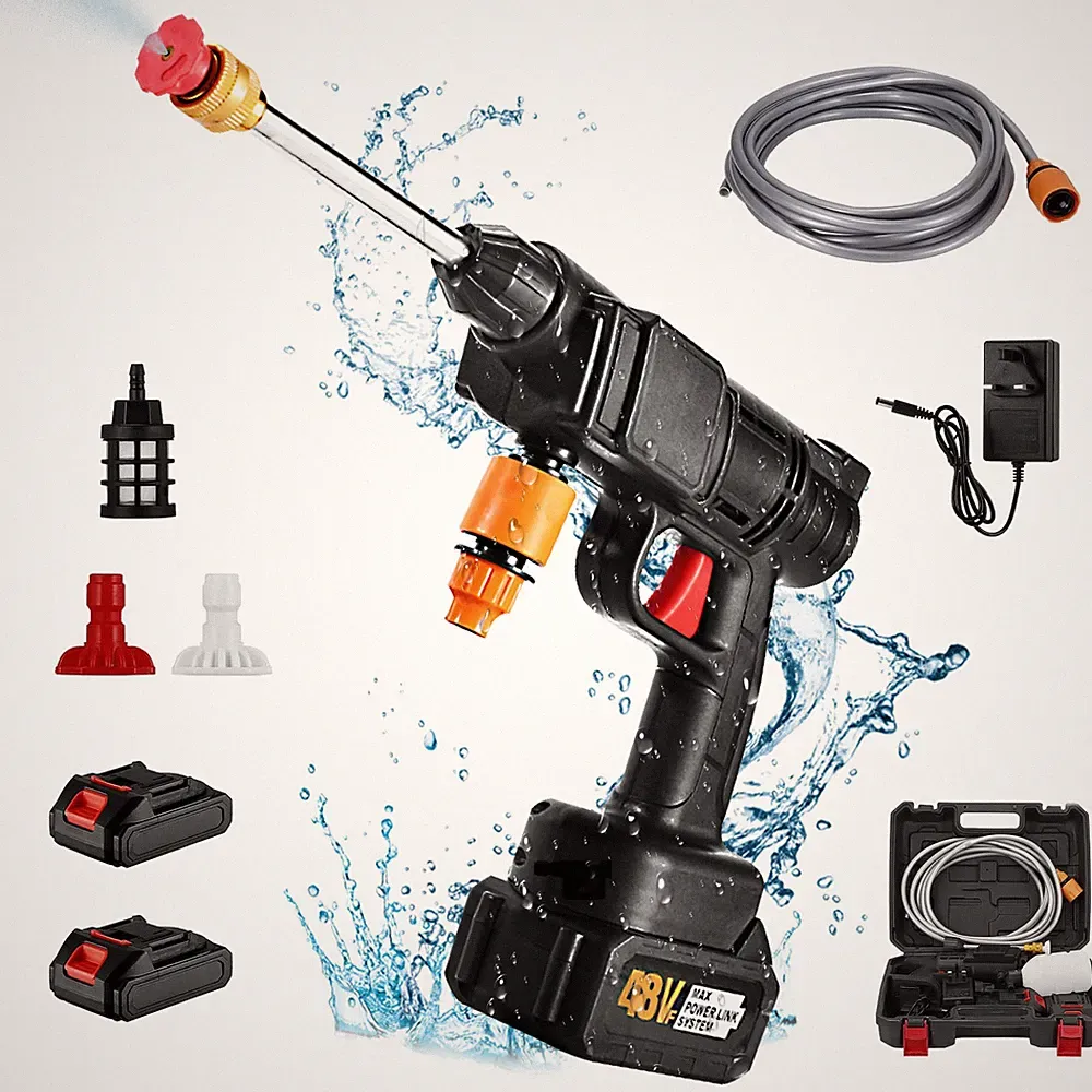 Cordless Electric High Pressure Water Spray Gun Car Washer House Cleaner Tool US